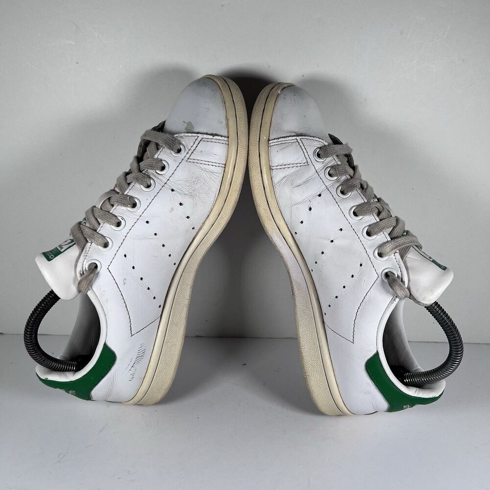 Adidas Stan Smith White Green Lace Up Athletic Shoes Sneakers Men's 7.5 M20324 - Picture 5 of 8